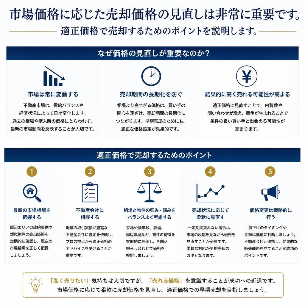 売却価格の見直しの重要性