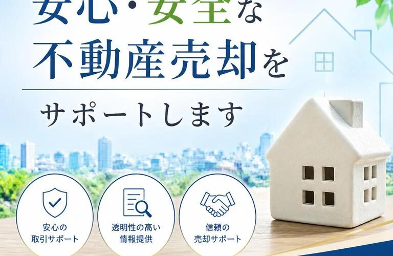 安心・安全な不動産売却をサポートします