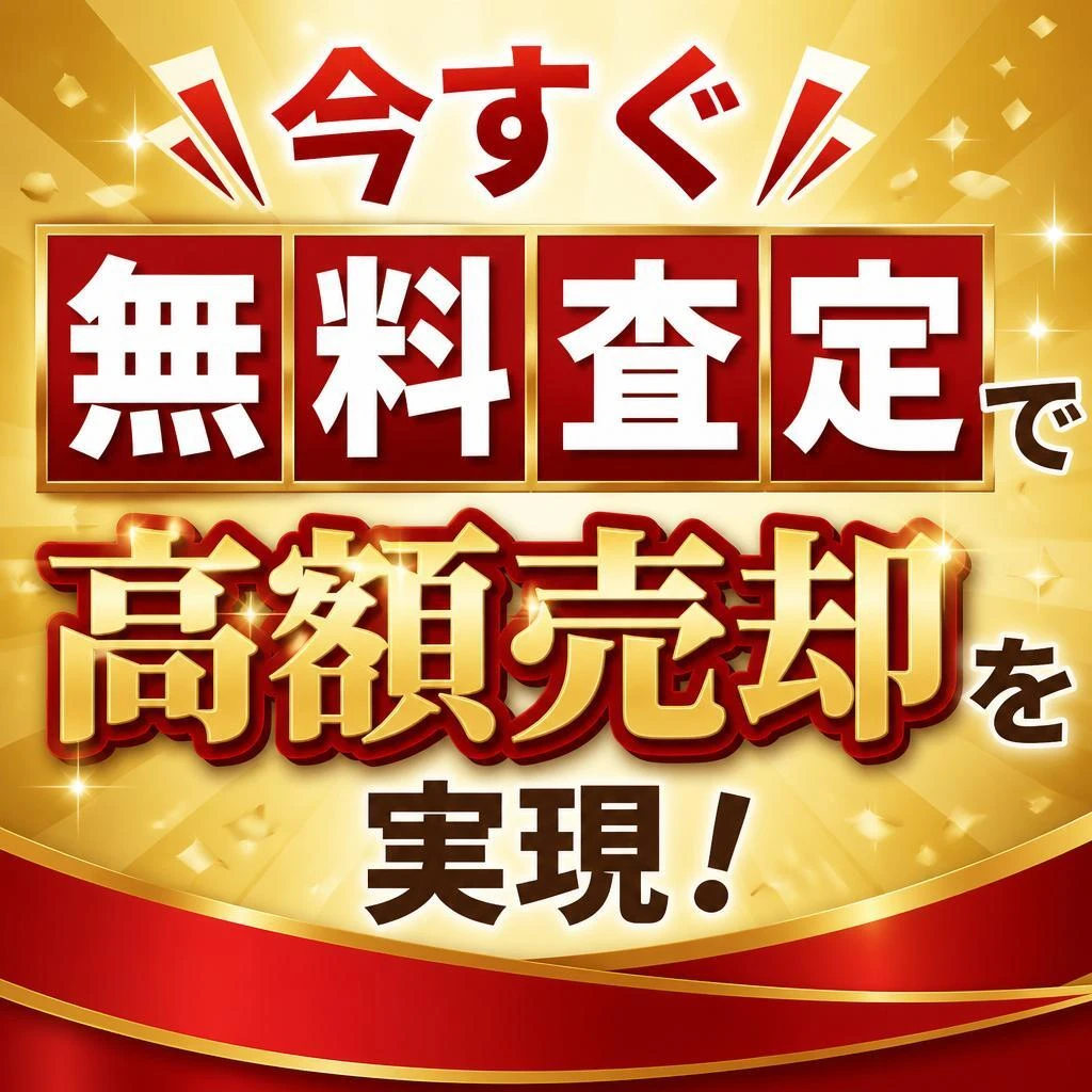 今すぐ無料査定で高額売却を実現！