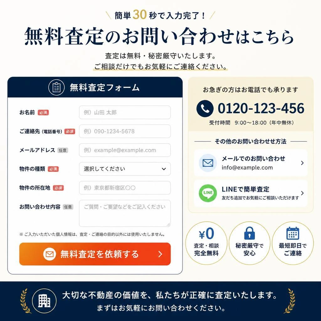 7. お問い合わせ・無料査定の申し込み
