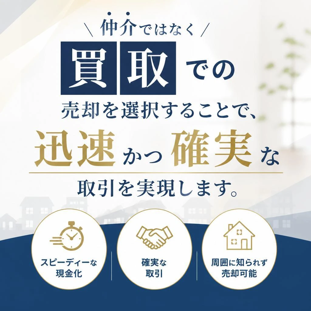 不動産買取サービスのメリット