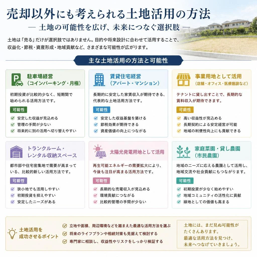 土地活用の選択肢