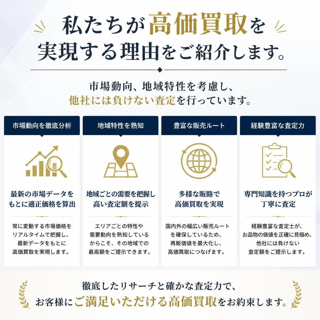 高価買取の理由とは？