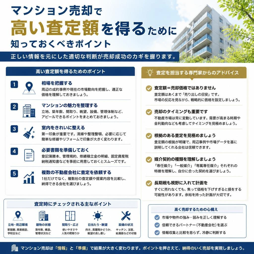 高い査定額を実現するためのポイント