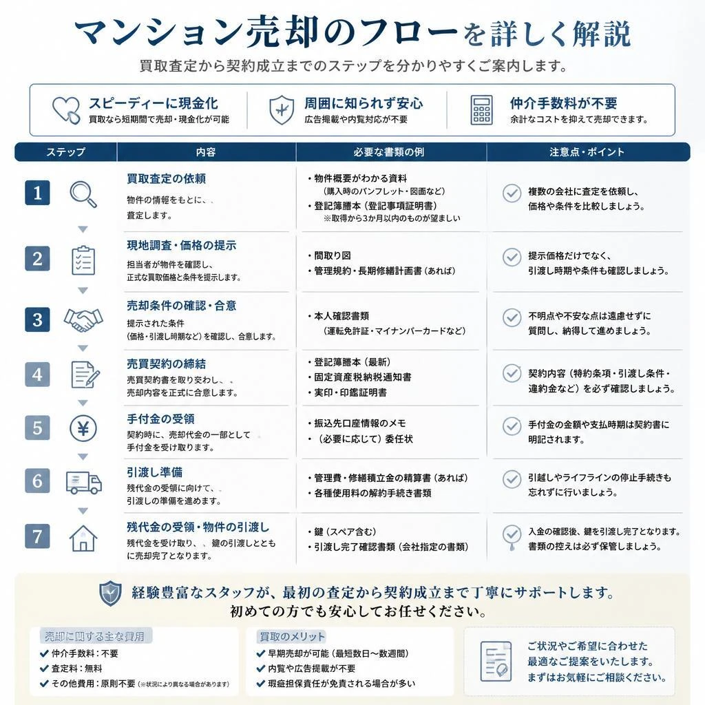 売却の流れを徹底解説