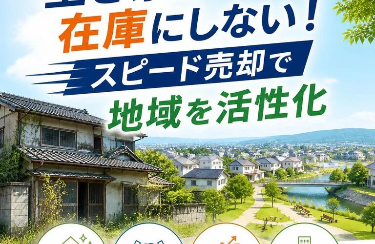 空き家を在庫にしない！スピード売却で地域を活性化