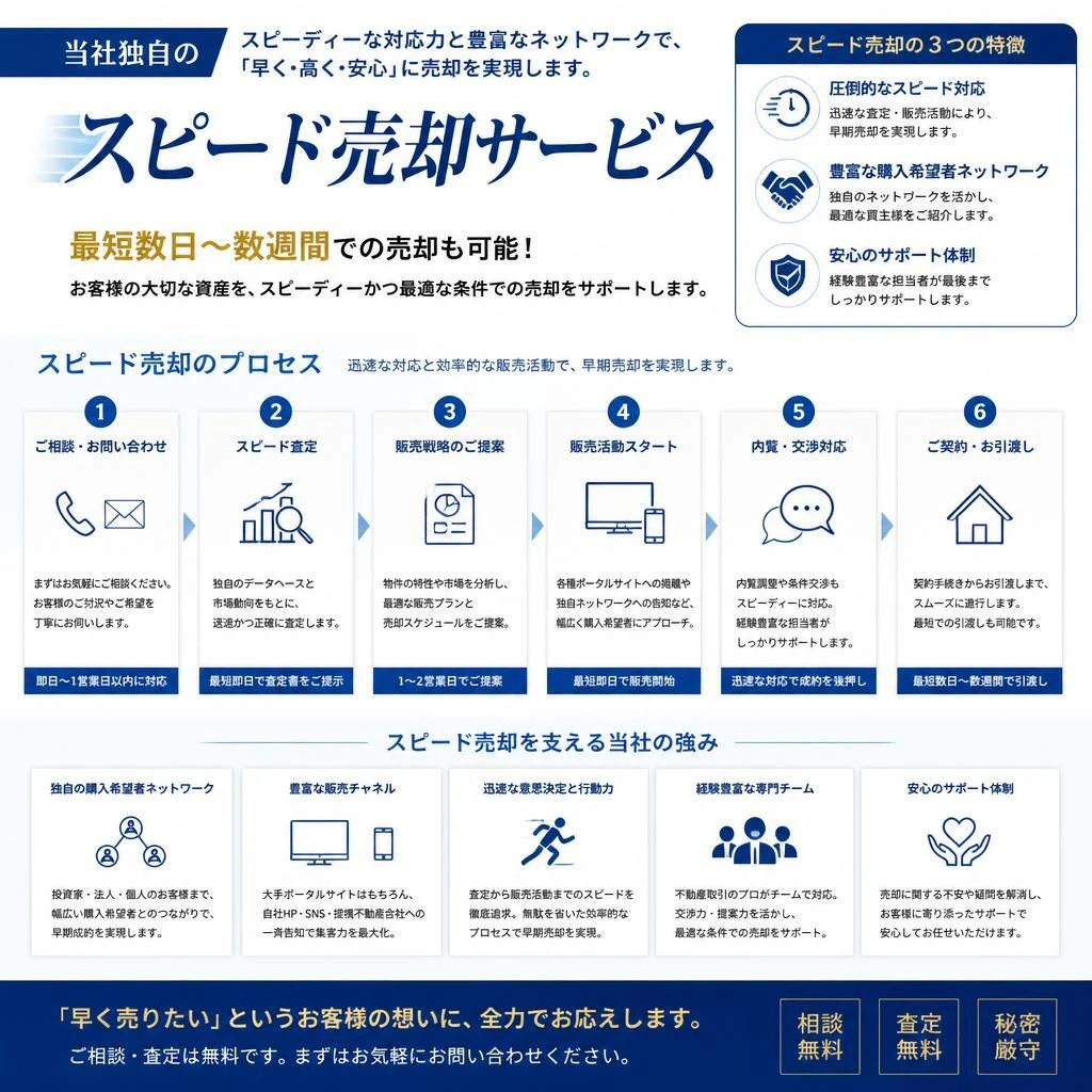 スピード売却サービスのご紹介