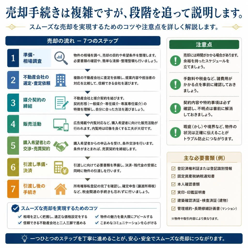 5. 売却手続きの流れを把握