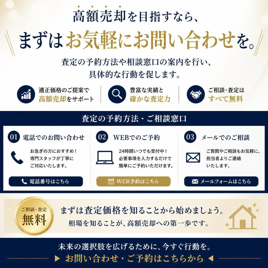 7. お問い合わせから始める高額売却