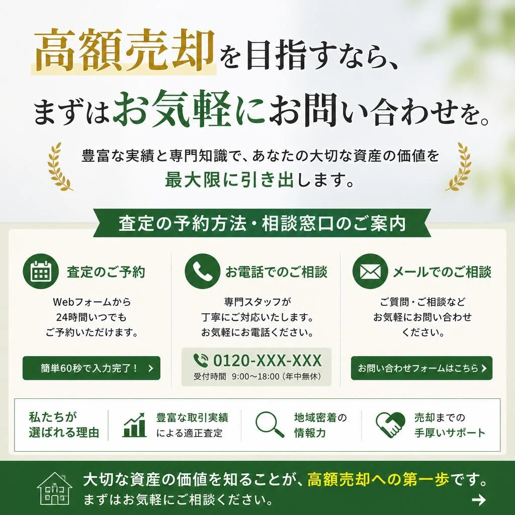 7. お問い合わせから始める高額売却