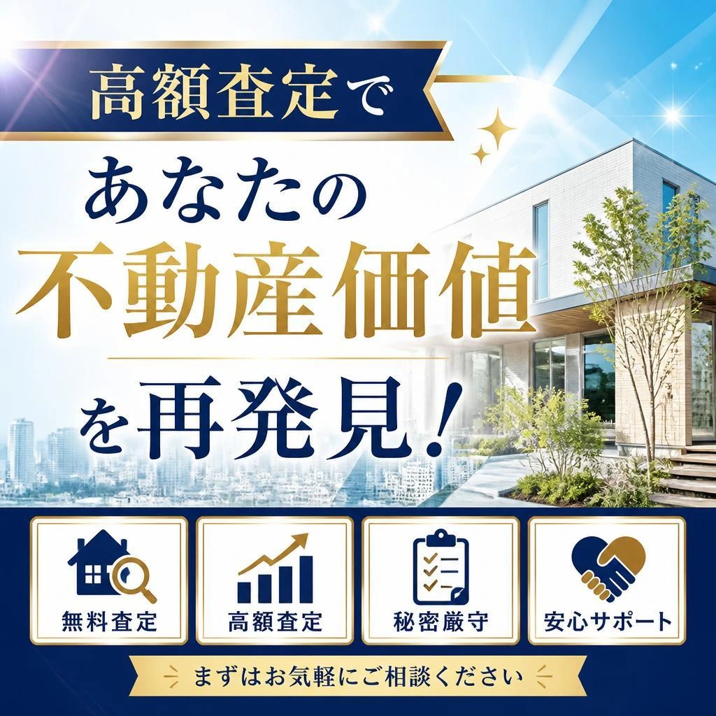 高額査定であなたの不動産価値を再発見！