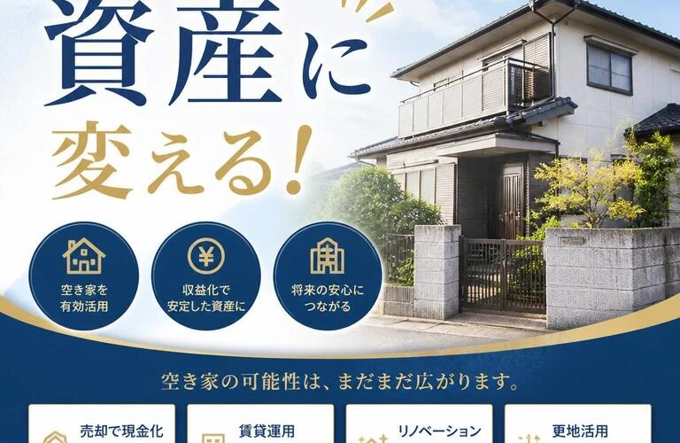 住まなくなった家を資産に変える！