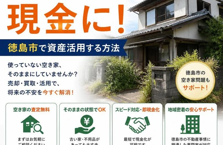 空き家を現金に！徳島市で資産活用する方法