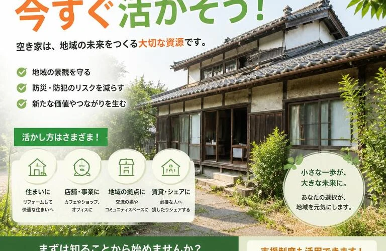 放置された家を今すぐ活かそう！