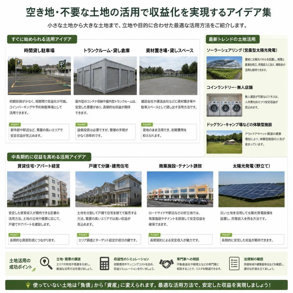 土地活用の新しい可能性を探ろう