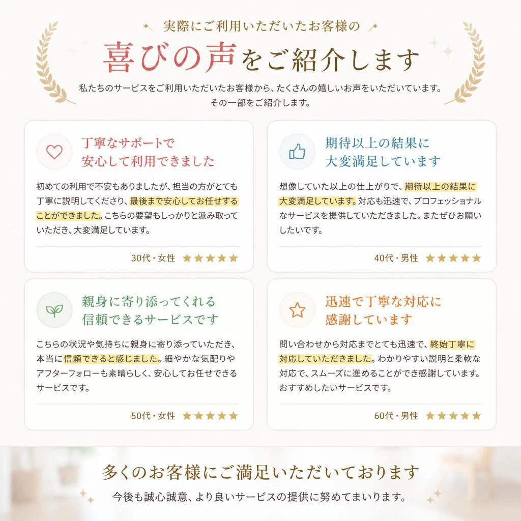 お客様の声