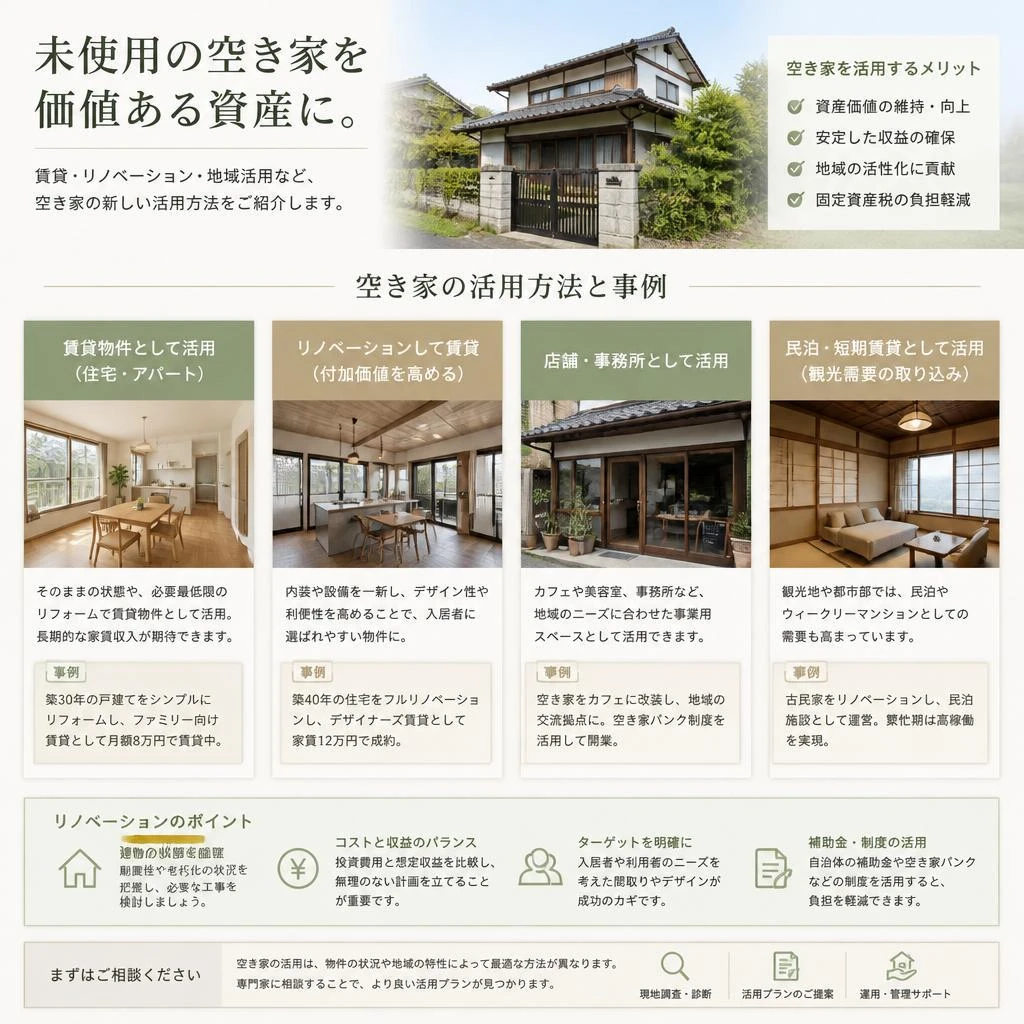 空き家の活用方法