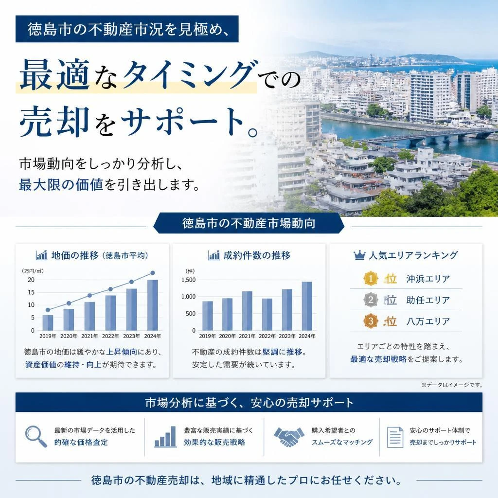 徳島市の不動産市場を活かす