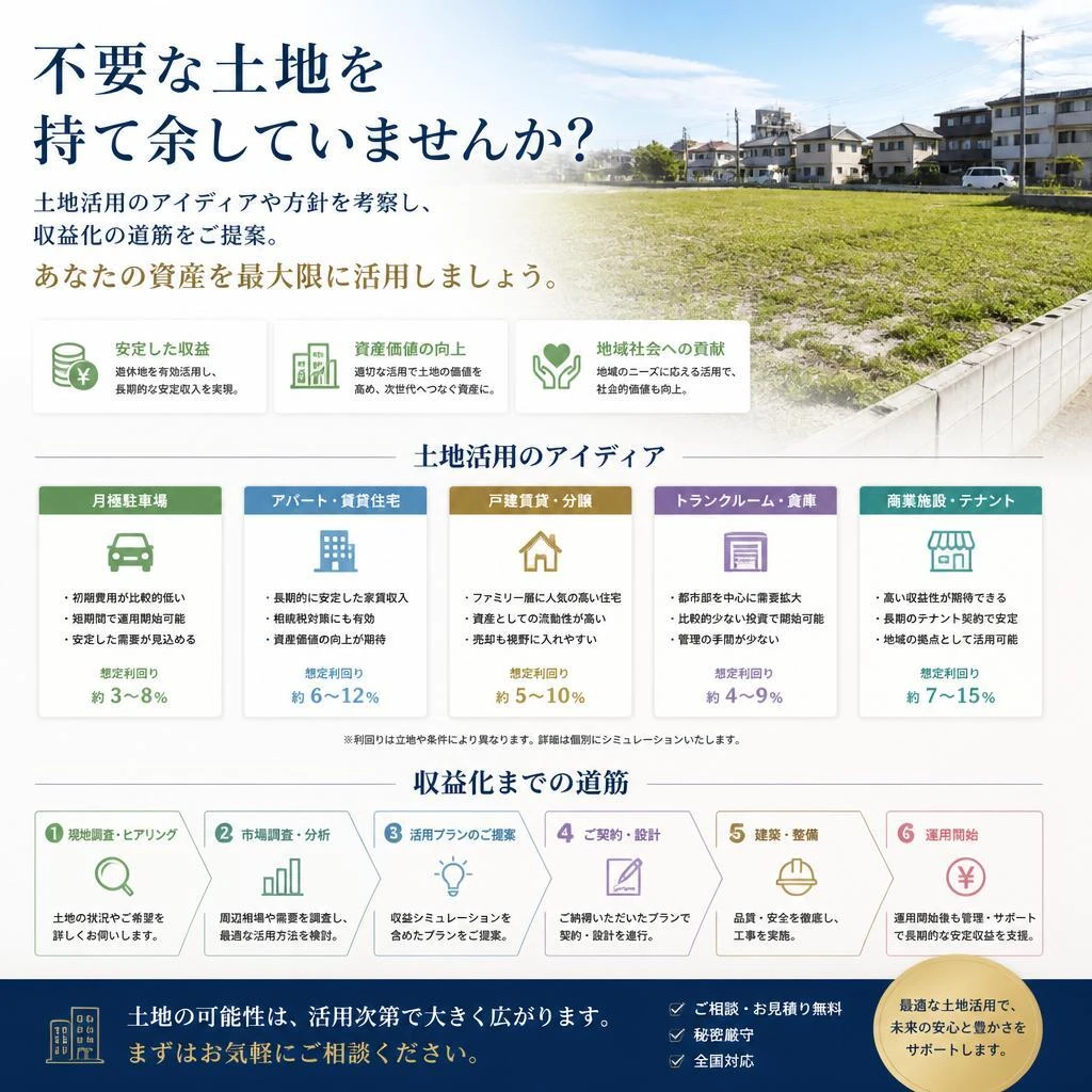 土地活用の選択肢