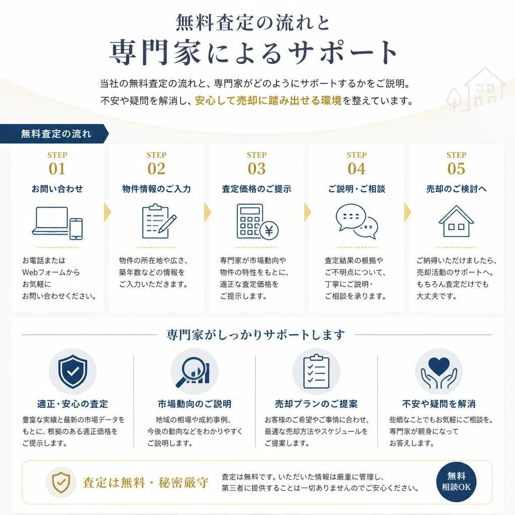 5. 無料査定と専門家のサポート