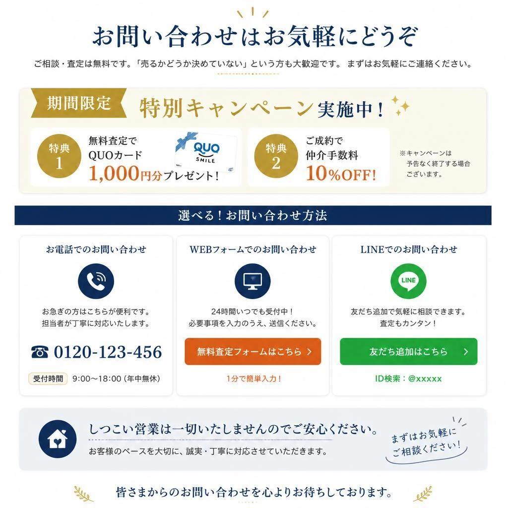 今すぐお問い合わせを！