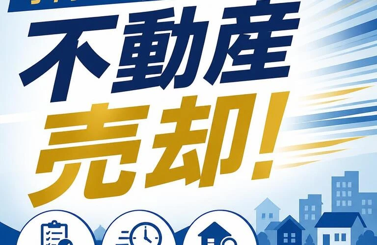 手間なく、スピーディーに不動産売却！