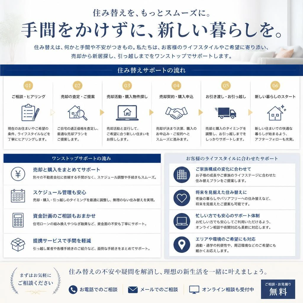 住み替えサポートの充実