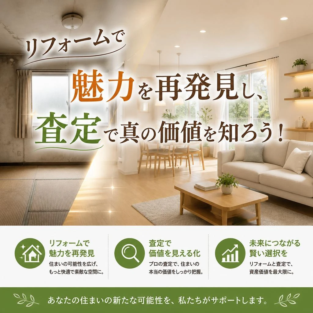 リフォームで魅力を再発見し、査定で真の価値を知ろう！