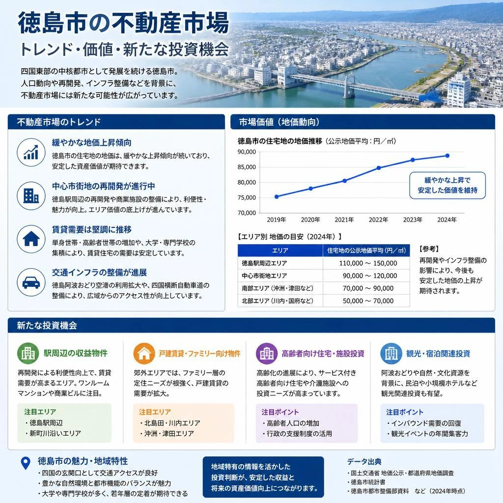 徳島市の不動産市場の現状