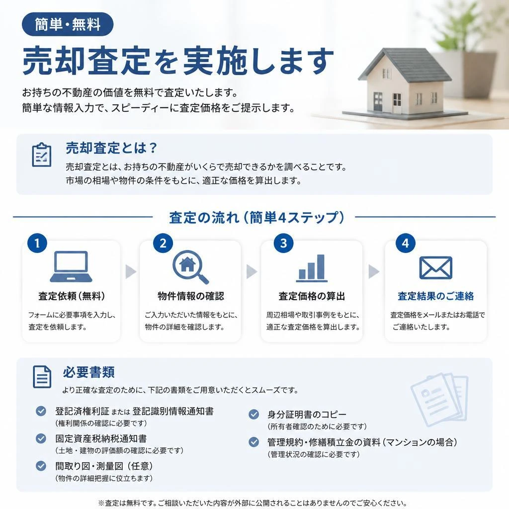 4.簡単・無料の売却査定