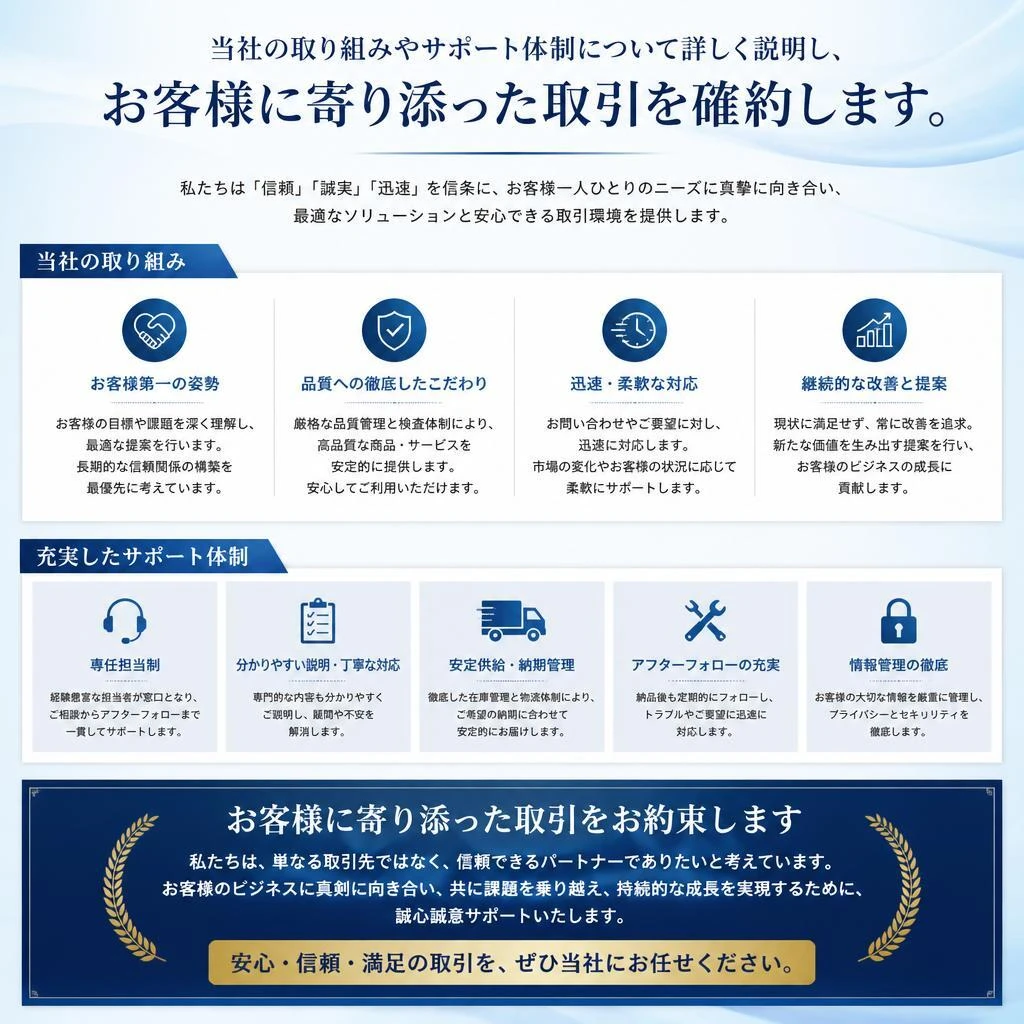 スムーズな取引を実現するための秘訣