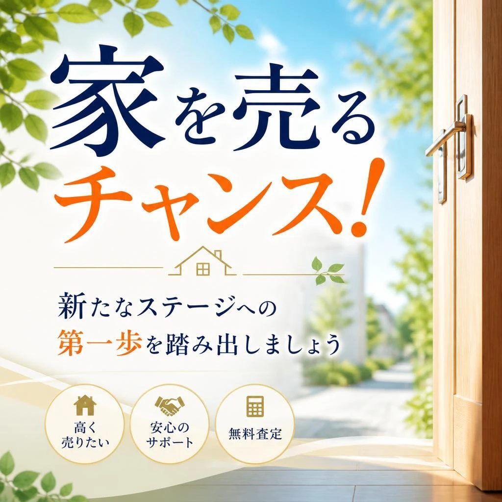 家を売るチャンス！新たなステージへの第一歩を踏み出しましょう
