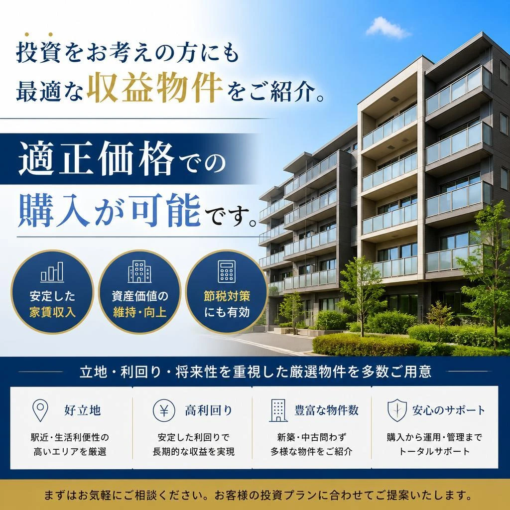 収益物件のご提案