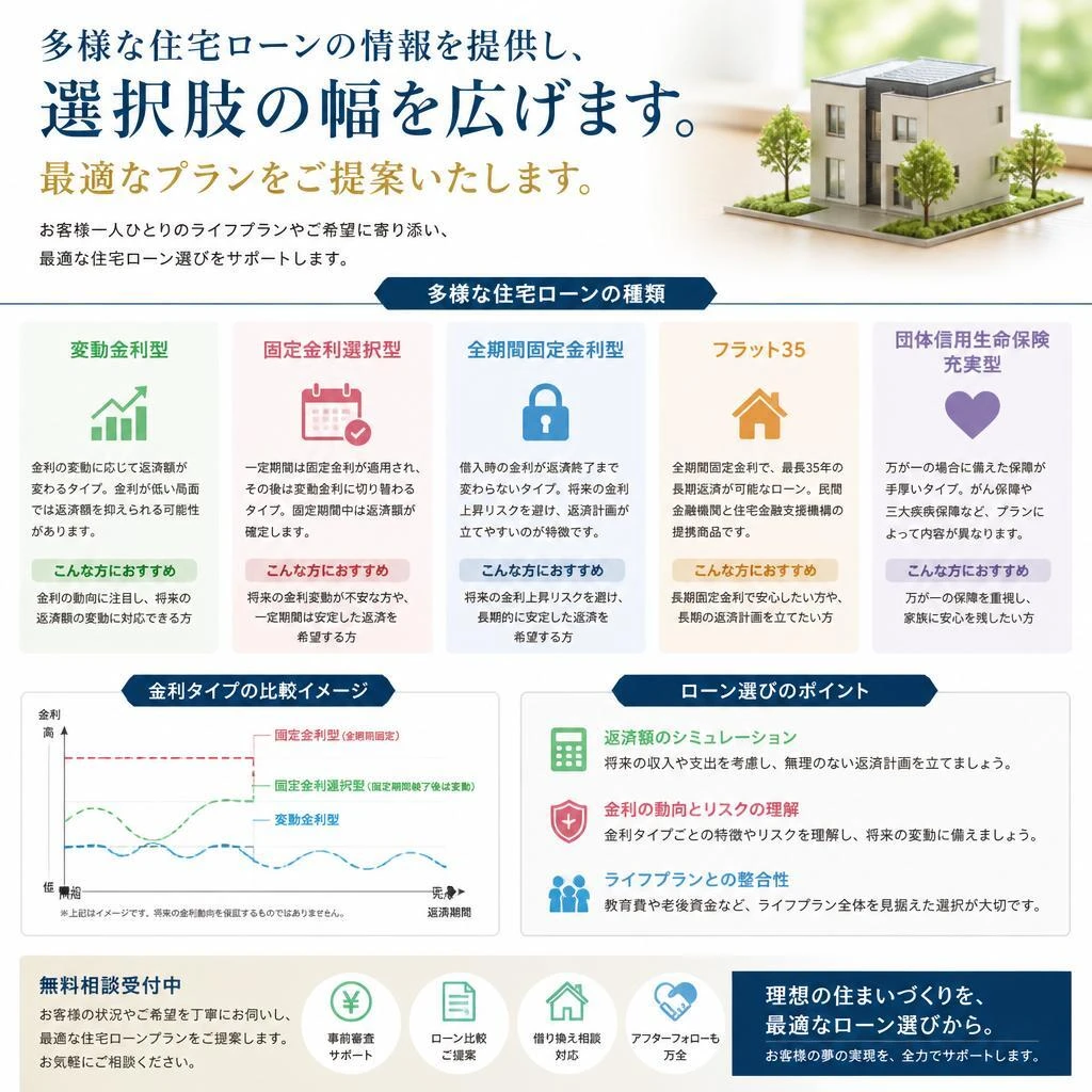 住宅ローンもご相談可