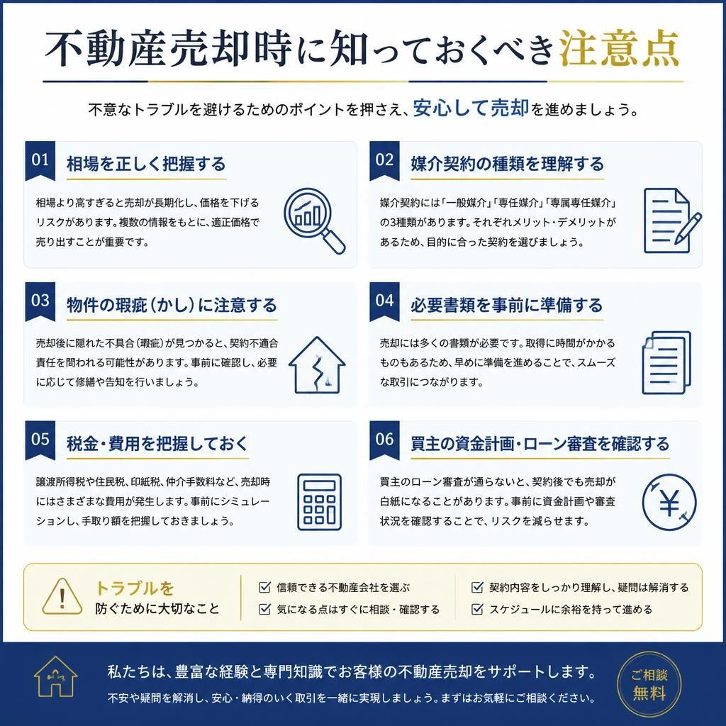 5. 売却時の注意点
