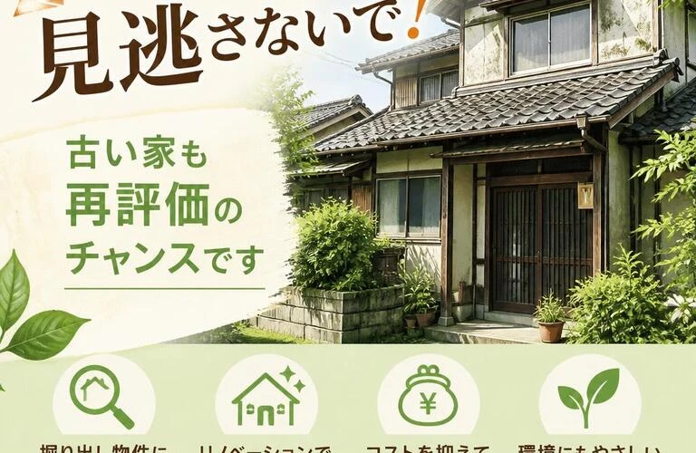 価値ある物件、見逃さないで！古い家も再評価のチャンスです