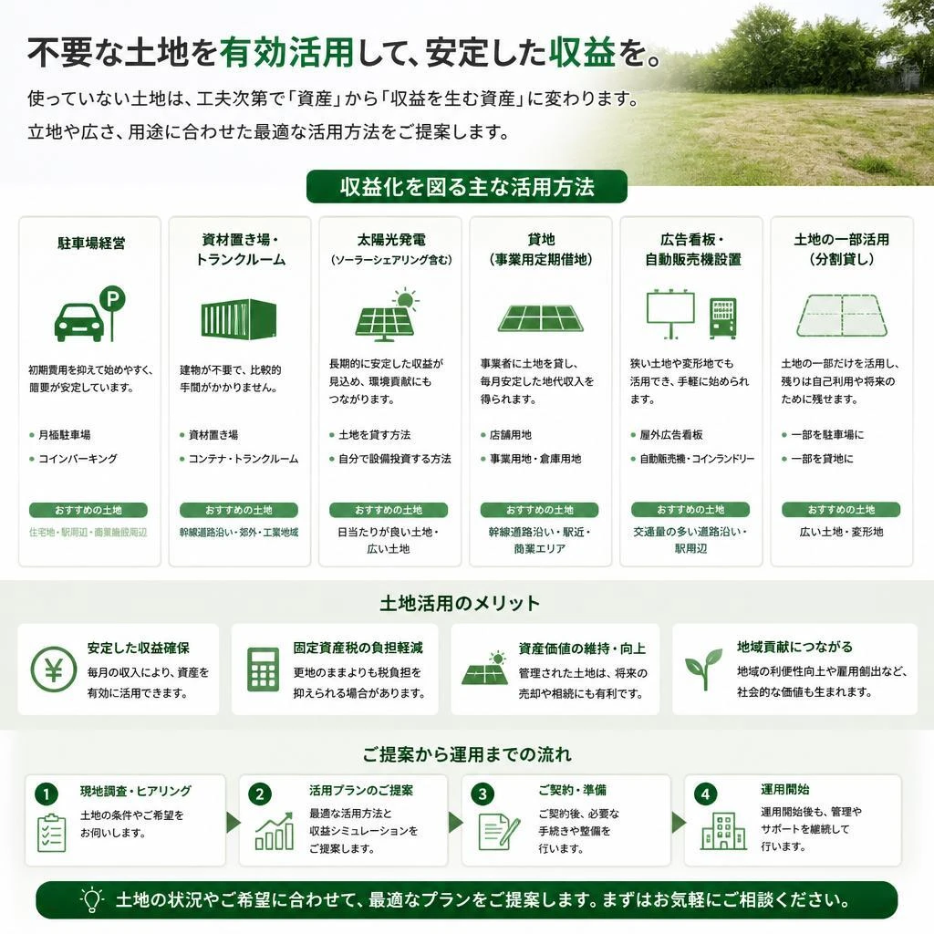土地活用のすすめ