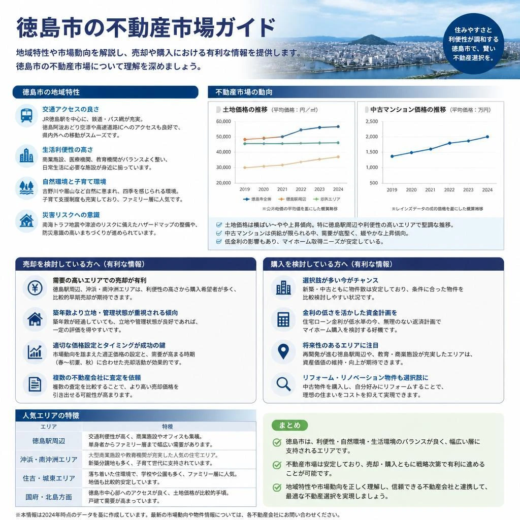 2. 徳島市の不動産市場とは？