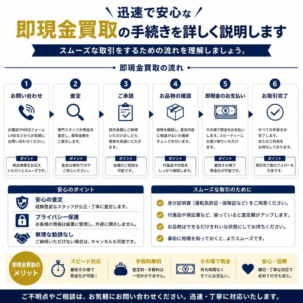 4. 即現金買取のプロセス