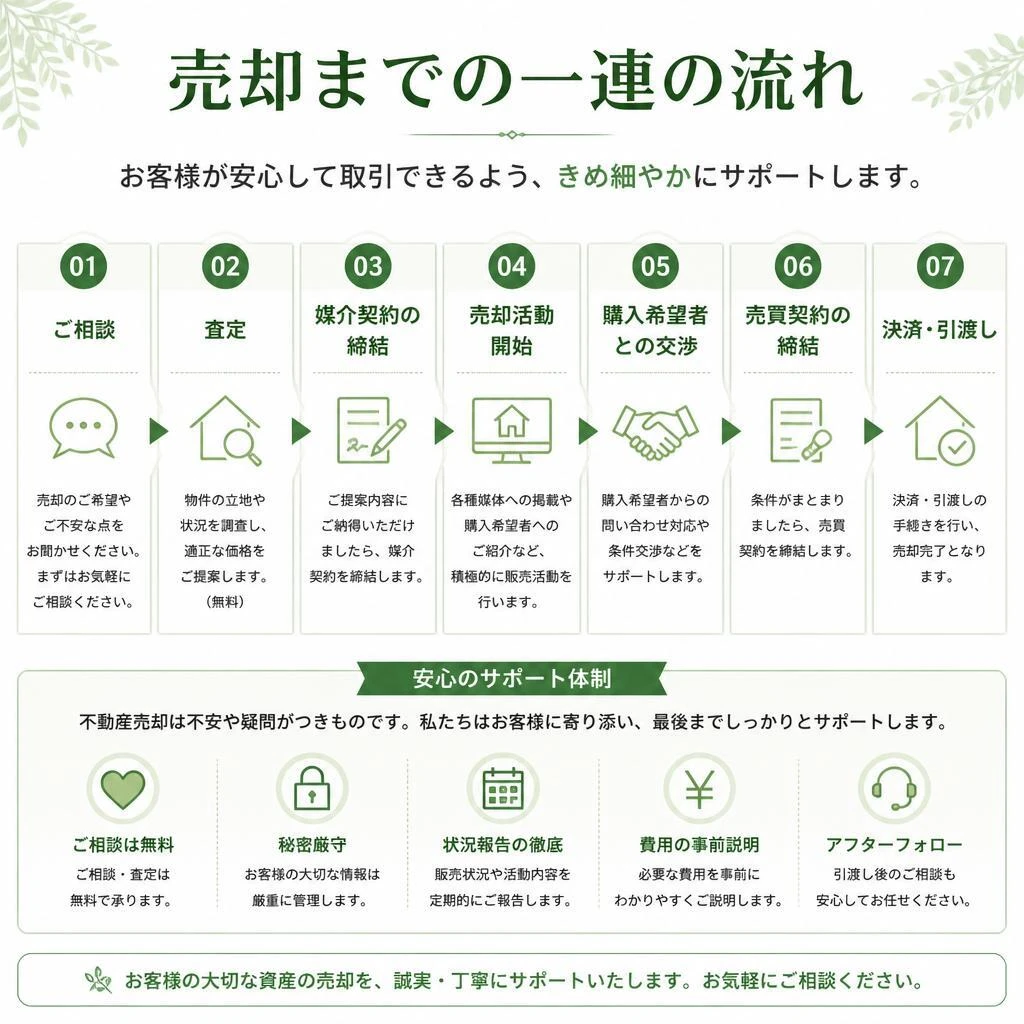 スムーズな住宅売却の流れ
