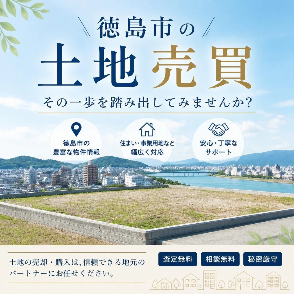 徳島市の土地売買、その一歩を踏み出してみませんか？