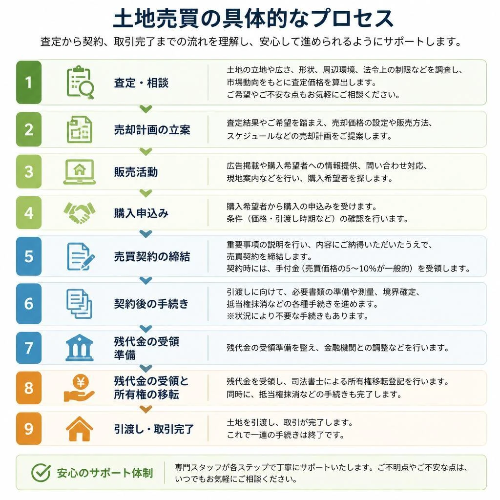 土地売買の流れ