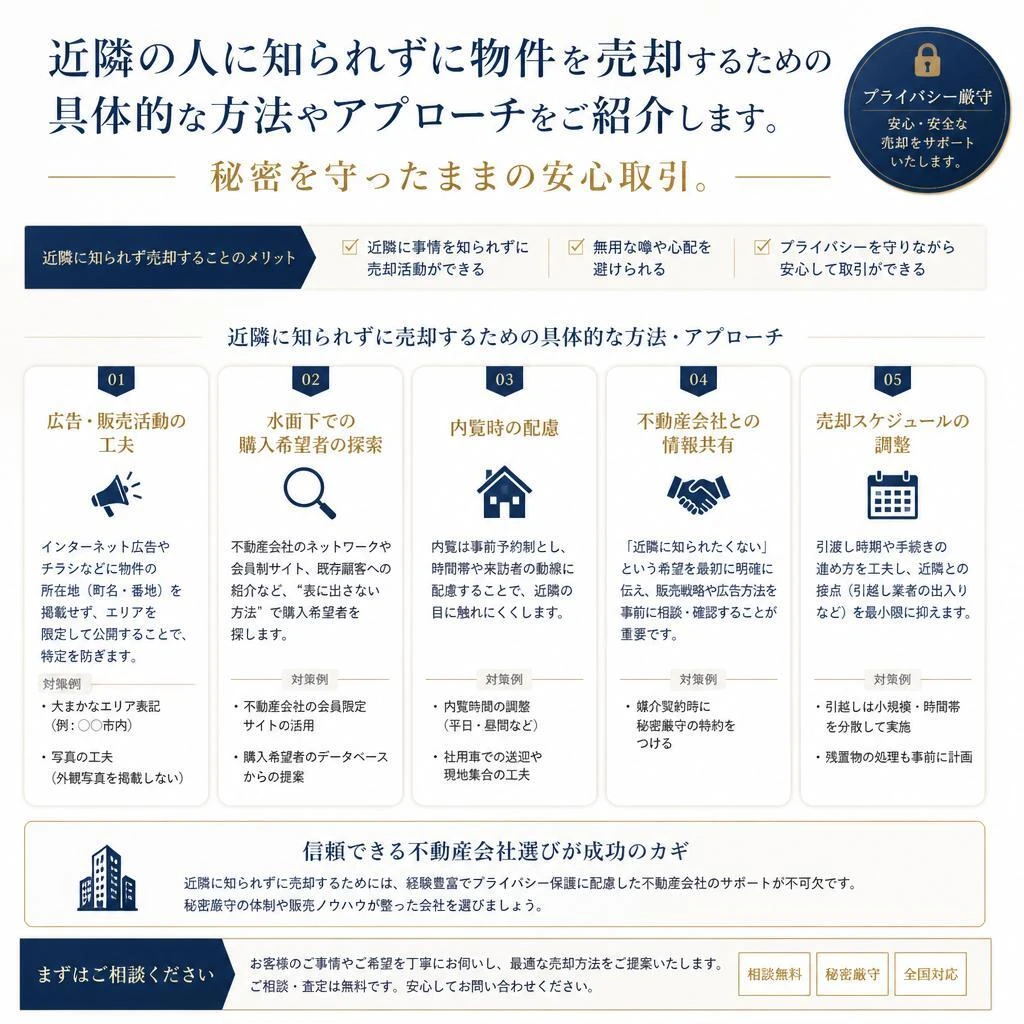 プライバシー重視の売却方法