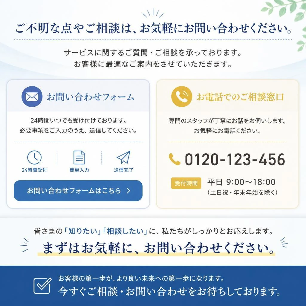 今すぐ問い合わせ！