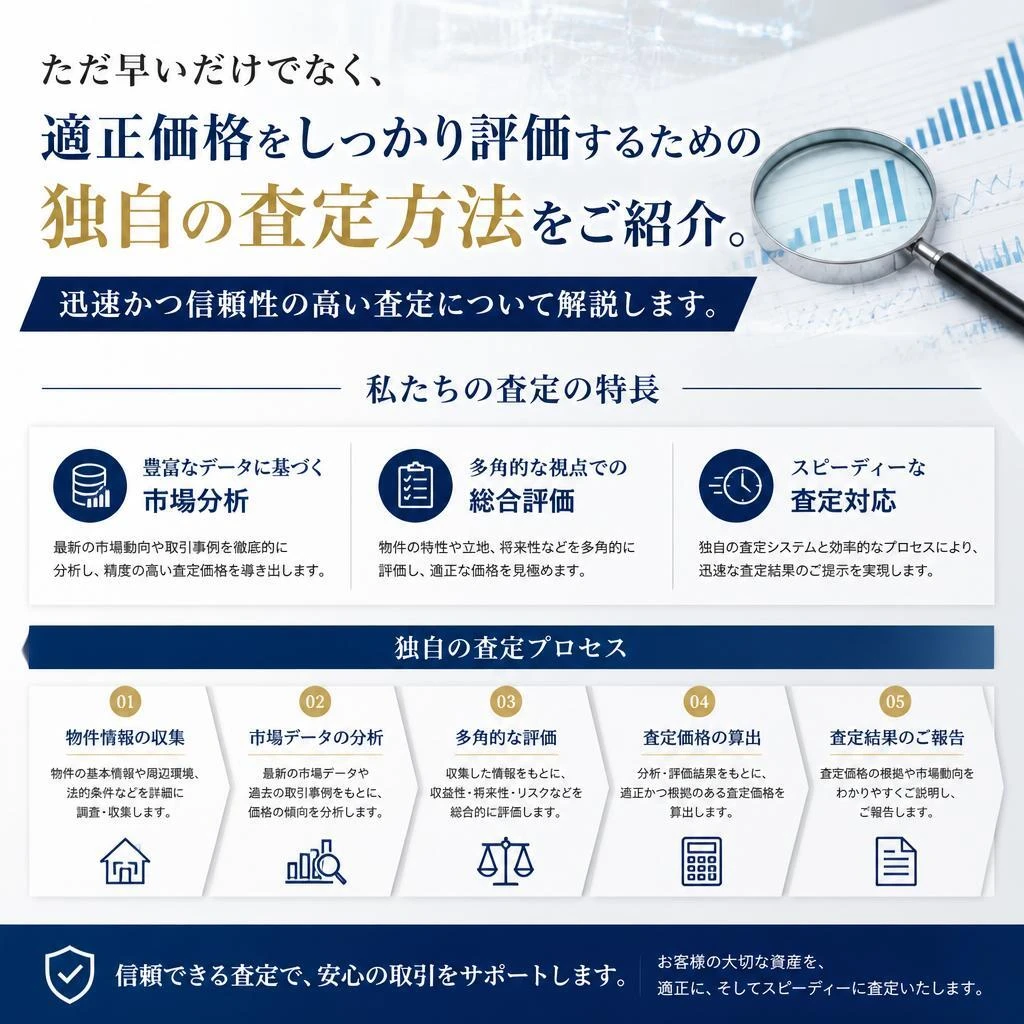CRASIO HOUSEのスピード査定の特徴
