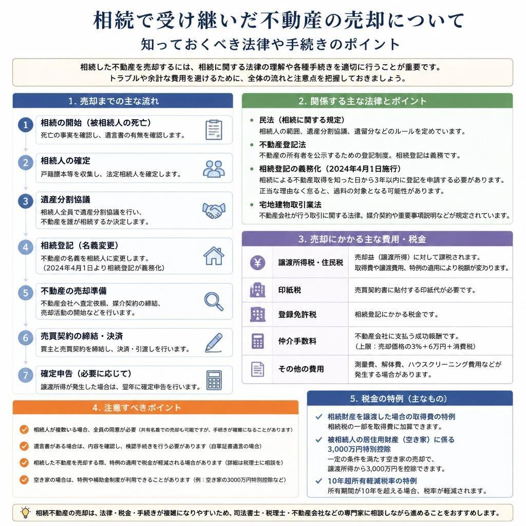 相続による不動産売却のポイント