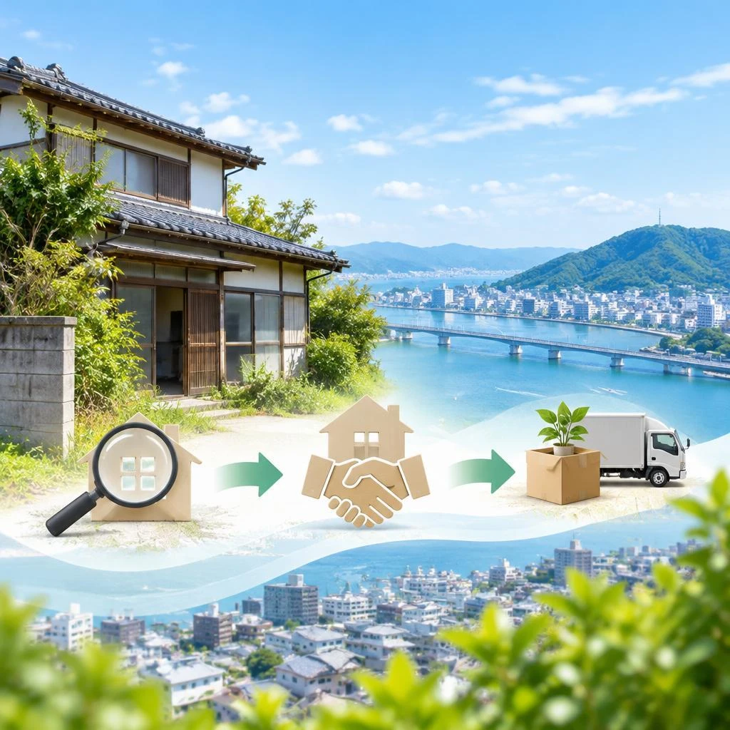徳島市の空き家を、次の暮らしへ。査定から買取・転居まで、あなたに寄り添いサポート。